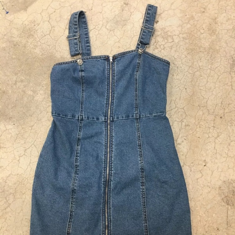 Forever 21 Women's Jumper Overalls Dress Denim